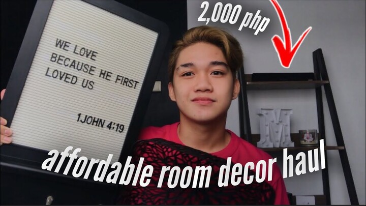 AFFORDABLE ROOM DECOR HAUL (PHILIPPINES) | Marcus Chleone