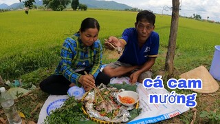 Vợ Chồng Tư Làm Món Cá Cam Nướng Giay Bạc Qúa Thơm Ngon