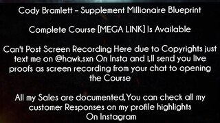 Cody Bramlett Course Supplement Millionaire Blueprint download