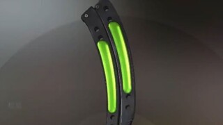 This knife handle is really green!