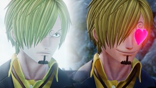 Jump Force - Sanji's All Female Unique Interactions (60FPS)