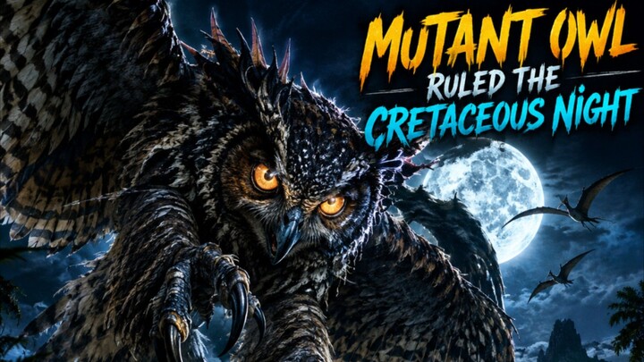 What if a giant mutant owl ruled the Cretaceous night? 🦉🌙