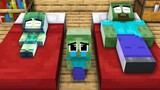 Monster School : Baby Zombie Protect Little Sister from Bad Father - Sad Story - Minecraft Animation