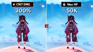 Crit vs hp Build!! What is the best build for Hutao?{Genshin Impact}