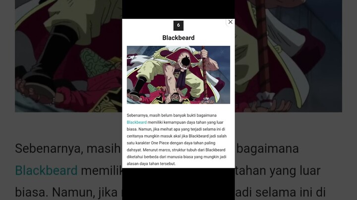 One Piece, 10 karakter dengan daya tahan tubuh paling dahsyat #onepieceterbaru #onepiece