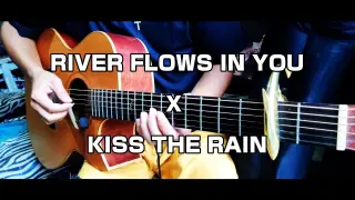 [Yiruma] River flows in you X kiss the rain (Mash-up) Guitar fingerstyle