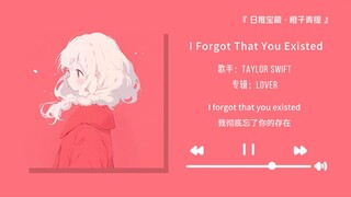 “唱着最甜的歌写着最狠的歌词”||《I Forgot That You Existed》