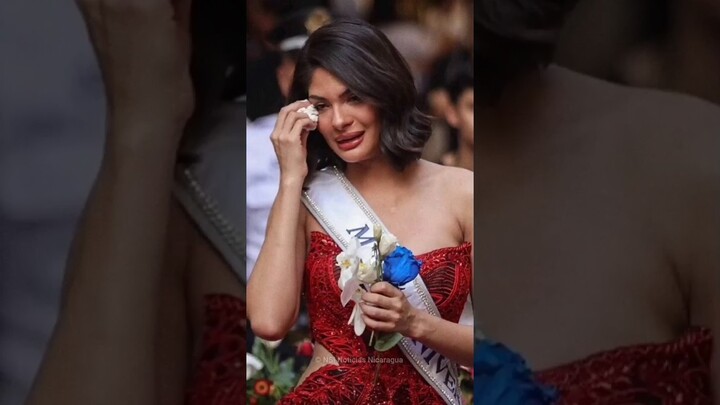 Lo que recibió Miss Universo, Sheynnis Palacios en Filipinas la hizo llorar de emoción #missuniverse
