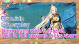 [Genshin  Gameplay]  Ningguang with full-level skill & full crowns looks scary