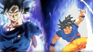 How far can Goku go by climbing the tower in the Universe Survival Chapter (8P Super Blue Kaio Fist)