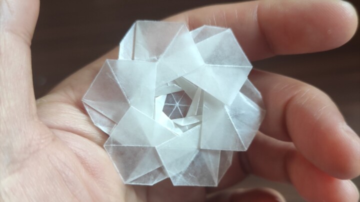 [Origami] Gadis di kepingan salju itu anggun dan santai, dan hati yang berbunga-bunga sangat cantik.