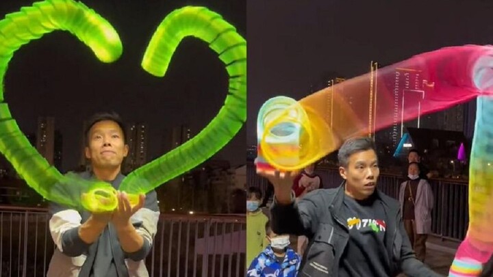This toy really is only played with by the people who sell it—so this is how you’re supposed to use 