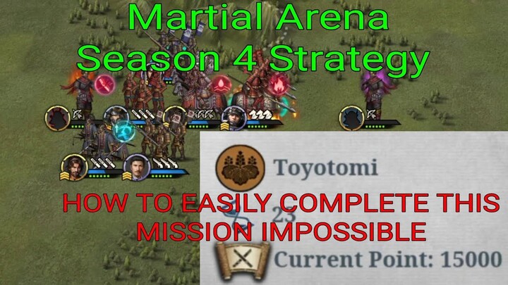 Great Conqueror 2 Shogun Martial Arena ซีซั่น 4 สุดยอดกลยุทธ์