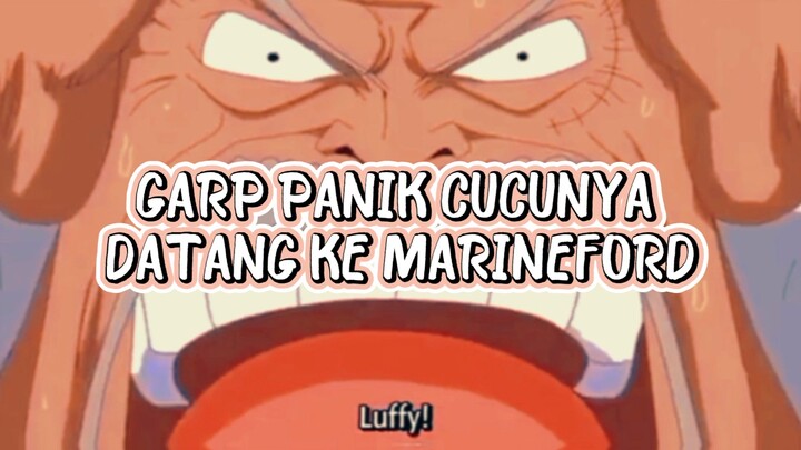 Garp Panik Ketika  Luffy Datang Kemarineford