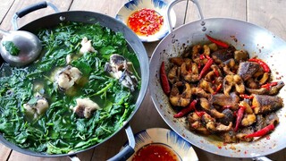 Bơm Nước Tát Đìa | Bữa Cơm Cá Kho Tiêu Canh Rau Tạp Tàng | Một Thoáng Quê Hương