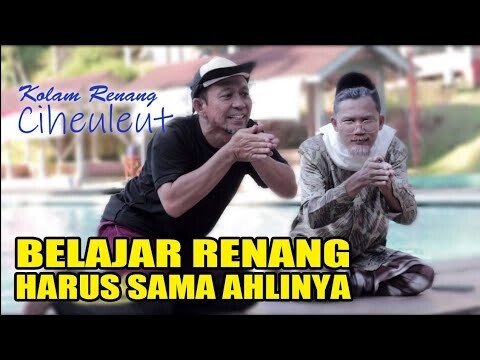 Ki Oman  belajar renang di Kolam renang Ciheuleut
