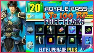 THÔNG TIN ROYALE PASS SEASON 20 | SKIN SÚNG, MŨ, BALO, TRANG PHỤC CỰC ĐẸP || PUBG MOBILE