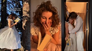 The Dreamy Moments of the Big Foodie Girl | The Recently Viral Book-Reading Transition on Xiaohongsh