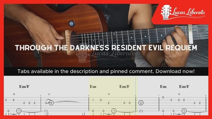 Resident Evil Requiem - Through the Darkness | Fingerstyle Guitar | Free Tabs + On Screen TAB