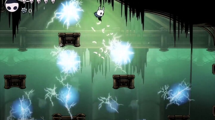 [Hollow Knight] Can Quirrel still help you fight the giant jellyfish after jumping into the lake?