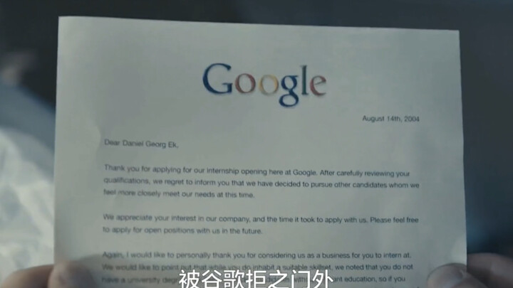 Google rejected a college graduate with no connections, yet that very rejection spurred the creation