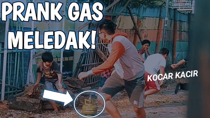 Prank! Ngakak Ledakin Gas Didepan Bocil Auto Kocar Kacir! - Prank Indonesia - #GasMeledakPart1