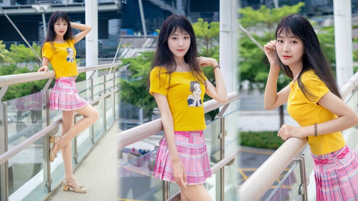 หน้าร้อนก็ต้องใส่ชุดเหลืองมาเต้น! ฉันตกหลุมรักครั้งแรกอีกแล้ว – เต้นประกอบเพลง ~【หลินเป่า】