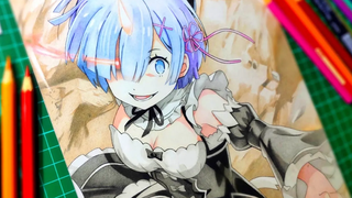วาด REM Re Zero kara Hajimeru Isekai Seikatsu