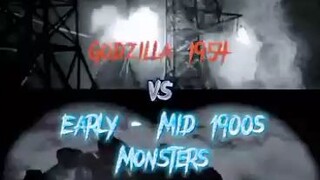 Godzilla 1954 (Haruo Nakajima) Vs Old School Monster