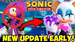 I PLAYED THE NEW UPDATE EARLY! DIAMOND TERMINAL IS BACK... (Sonic Speed Simulator)