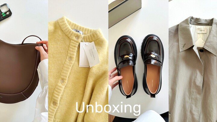 Unboxing bahagia | Lihat apa saja yang baru saja saya beli 🧺 Coba pakai baju baru musim gugur