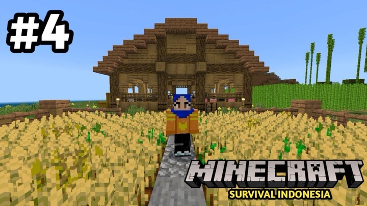 Buat Pertanian dan Peternakan di Minecraft Survival Indonesia Part 4 - MCPE 1.20