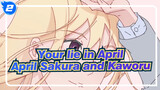 Your lie in April|[Board Painting】April Sakura and Kaworu_2