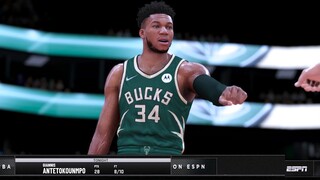 NBA 2K21 Modded Playoffs Showcase | Bucks vs Nets | GAME 3 Highlights 4th Qtr