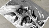 Drawing Colossal Titan vs Eren || Attack on Titan