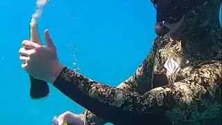 What happens when you open a bottle of full-bodied cola at the bottom of the ocean? The scene is too