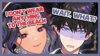 Ren and Scarle Talk About Thongs and Nudist Beach [Nijisanji EN Vtuber Clip]