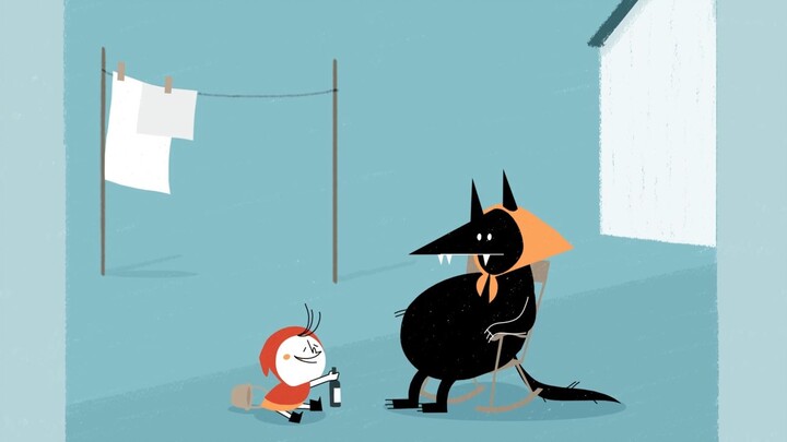 Interesting and imaginative animated short film "Wine", the story of Little Red Riding Hood triggere