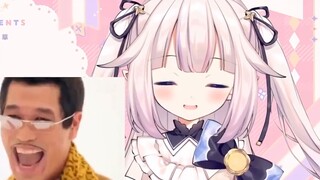Japanese lolita watched PPAP and the uncle burst into laughter when he saw the barrage saying that s