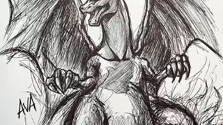 How to draw Charizard ✍️ #drawing #art #shorts #pokemon #charizard #sketch #spee
