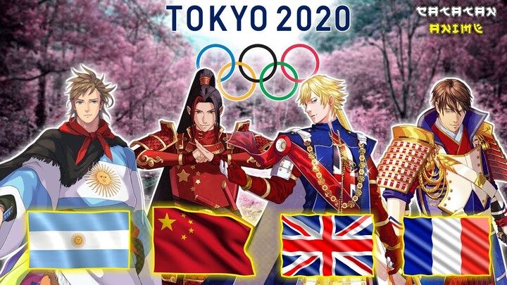 KEREN PARAH!! 30 KARAKTER ANIME SESUAI BENDERA NEGARA - OLIMPIADE TOKYO 2020