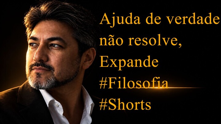 Ajuda de verdade não resolve, expande #Filosofia #Espiritualidade