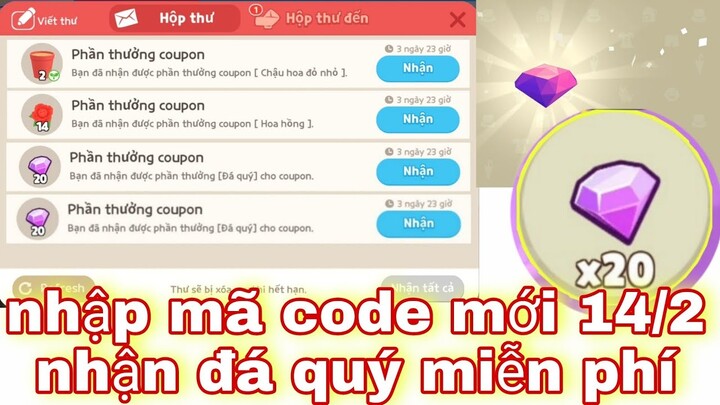 PLAY TOGETHER | nhập code mới 14/2 nhận quà đá quý miễn phí