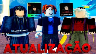 A NOVA ATUALIZAÇÃO DO ANIME FIGHTERS E TRADE DE DEMON SLAYER! - ROBLOX