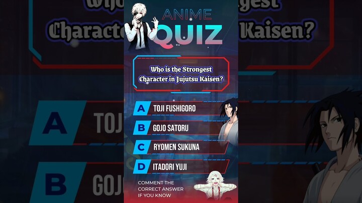 Do you Know the Answer??? #shorts #animequiz #gojo #sukuna #amv #anime