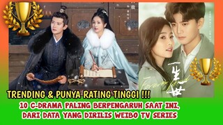 10 C-DRAMA RATING TERTINGGI & PALING BERPENGARUH SAAT INI  MENURUT WEIBO TV SERIES