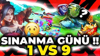 BEKLENEN SINANMA GÜNÜ GELDİ !! 1 VS 9 ATMANIN ACI HALİ | Mobile Legends