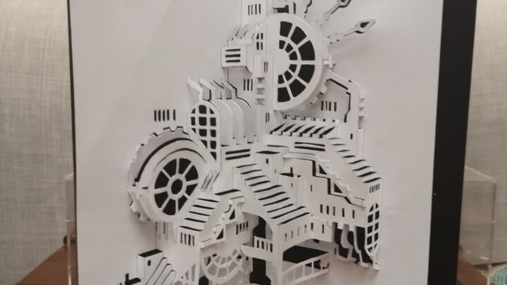 [Ukiran Kertas 3D] Pengajaran Kastil Mekanik