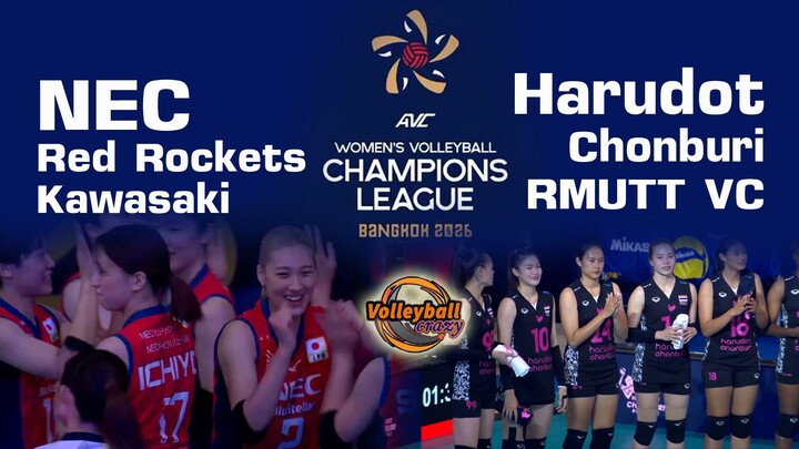 AVC 2026 - NEC Red Rockets Kawasaki - Harudot Chonburi RMUTT VC