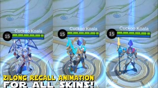 ZILONG NOW HAS AN EXCLUSIVE UNIQUE RECALL ANIMATION! | PROJECT NEXT 4? | MOBILE LEGENDS